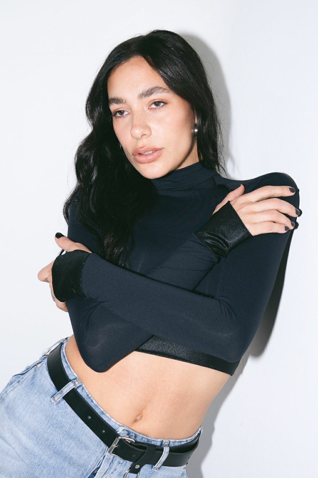 Top de manga larga tipo polera - L5759