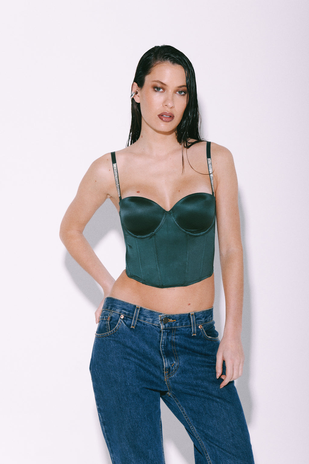 Conjunto Corset con Tazas anti-deslizantes - E2072