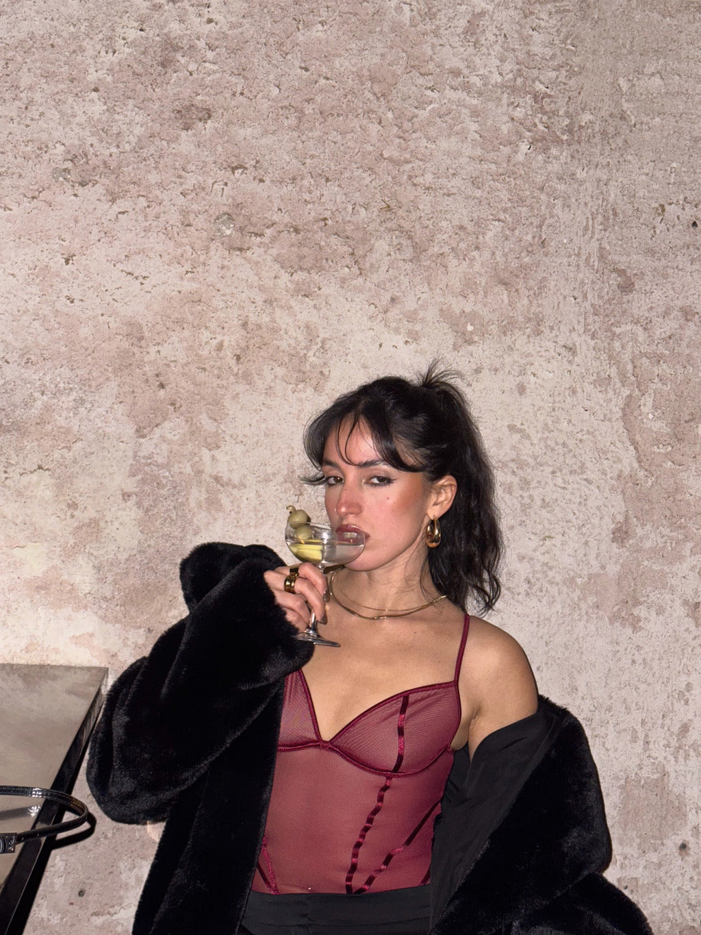 Body con aro, forrado, tul con lycra y vivos de raso - L5793